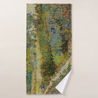 Tuin in Arles door Vincent Van Gogh Badhanddoek