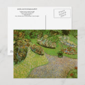 Tuin in Auvers (F814) Van Gogh Fine Art Briefkaart (Voorkant / Achterkant)