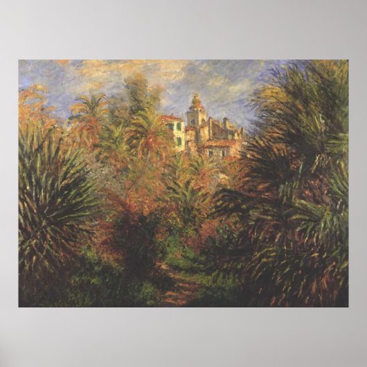 Tuin in Bordighera - Claude Monet - c1900 Poster (Voorkant)