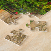 Tuin in de Alhambra, Granada, Spanje - Puzzle Legpuzzel (Zijkant)