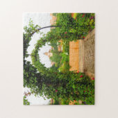Tuin in de Alhambra, Granada, Spanje - Puzzle Legpuzzel (Verticaal)