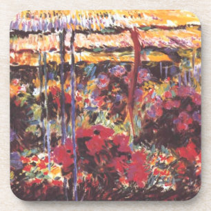 Tuin in Giverny - Claude Monet - c1900 Bier Onderzetter
