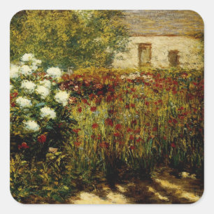 Tuin in Giverny Vierkante Sticker