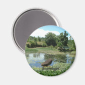 Tuin in Guadeloupe Magneet (Voorkant / Achterkant)