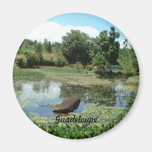Tuin in Guadeloupe Magneet (Voorkant)