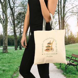 Tuin in Haar Ziel Waterverf Houten Plant Stand Tote Bag