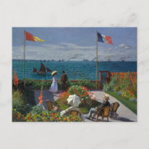 Tuin in Sainte-Adresse door Monet Ansichtkaart