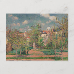 Tuin in vol zonlicht, Camille PIssarro, 1876 Briefkaart