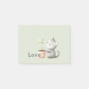 Tuin Kat met Plantenliefde Post-it® Notes