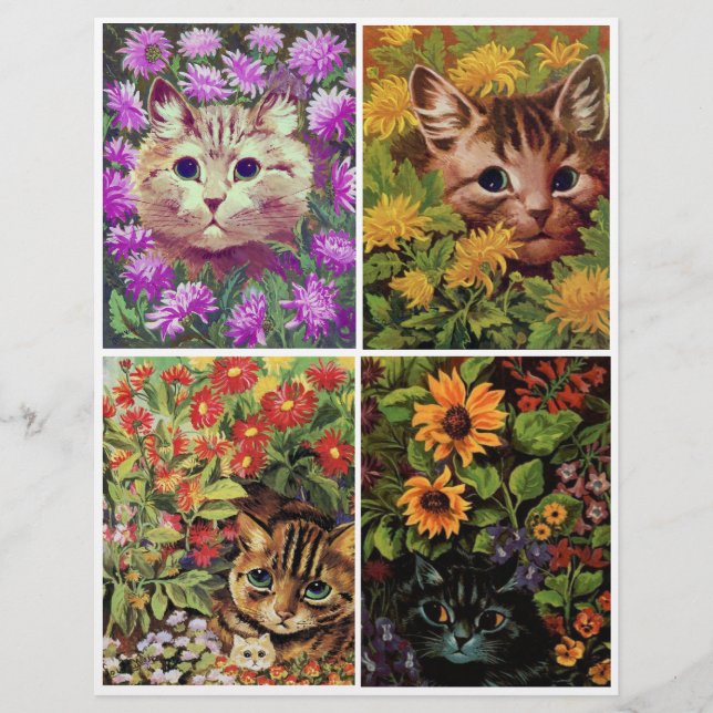  tuin Katten van Louis Wain (Voorkant)