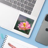 Tuin Kosmos bloem Sticker (Laptop met iPhone)