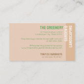 Tuin & Landschapsarchitectuur Services Visitekaart Visitekaartje (Achterkant)