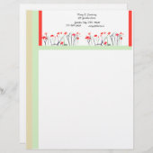 tuin Letterhead Sjabloon 1 Briefhoofd Ontwerp (Voorkant / Achterkant)
