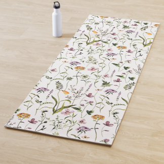 Tuin met wilde bloemen bloempatroon  yogamat