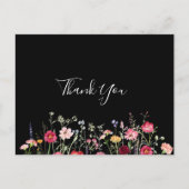 Tuin Multicolor Wildflower Dank u Briefkaart (Voorkant)