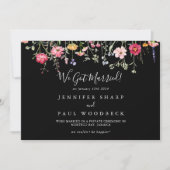 Tuin Multicolor Wildflower Elopement Aankondiging (Voorkant)