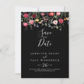 Tuin Multicolor Wildflower Wedding Save The Date (Voorkant)