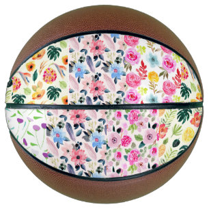 Tuin of Delights: Voortreffelijke Floral Pattern Basketbal