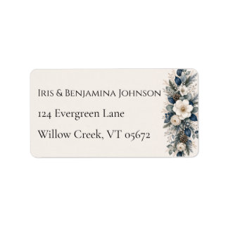 Tuin onder maneschijn Elegante winter botanische r Etiket