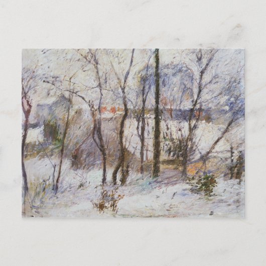 Tuin onder sneeuw, 1879 briefkaart (Voorkant)