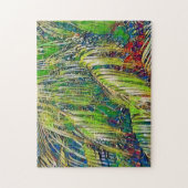 Tuin Palm Tree Tropical Art Puzzel (Verticaal)