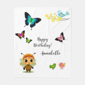 Tuin Party Kinderen Viering Fleece Deken (Voorkant)