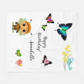 Tuin Party Kinderen Viering Fleece Deken (Voorkant (Horizontaal))