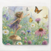 Tuin Pixie met Vlinders Muismat (Voorkant)