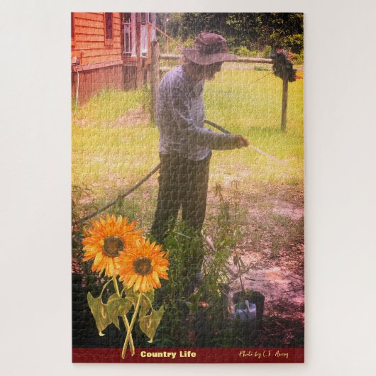 Tuin - Potten Planten / Landleven - Planten Legpuzzel (Verticaal)