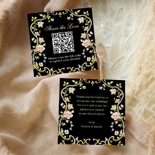 tuin QR Code Trouwen Deel de liefde Informatiekaartje