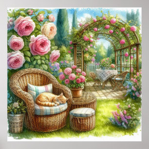Tuin Retreat Landschap 2 Poster