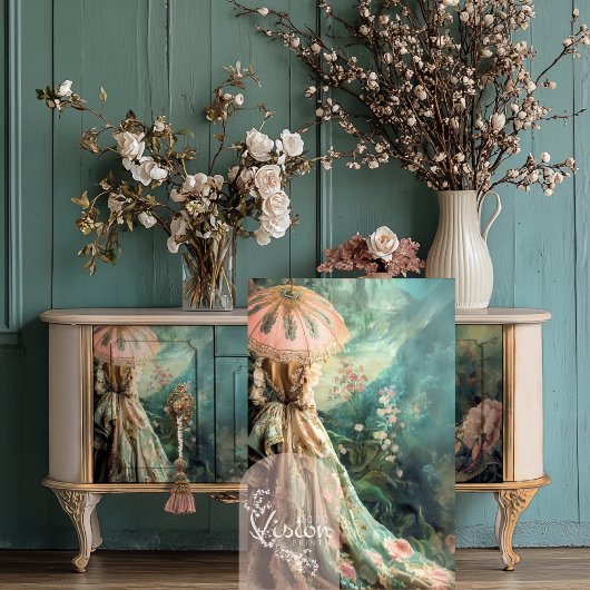 Tuin Romance Elegante Portretkunst Tissuepapier