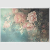 Tuin Romance, Peony Floral Tissuepapier (Voorkant)