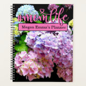Tuin, roze, blauw, paarse bloem planner (Voorkant)