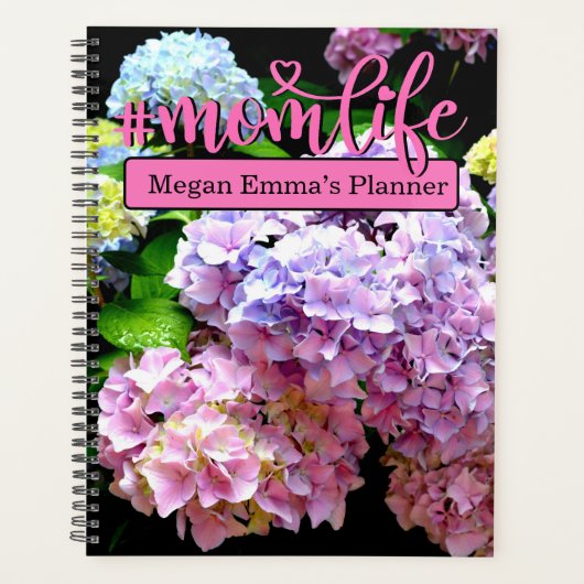 Tuin, roze, blauw, paarse bloem planner (Voorkant)