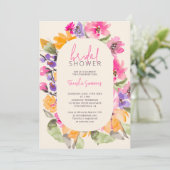 Tuin roze bloemenschrift waterverf vrijgezellenfee kaart (Staand voorkant)