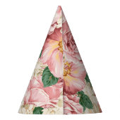  Tuin Rozen en Hydrangeas Bloemenpatroon Feesthoedjes (Achterkant)