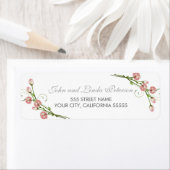 Tuin Rozen retour adreslabels Etiket (Insitu)