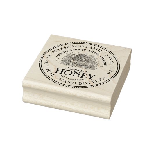 Tuin Skep Hive Zomer Honing Stamp Rubberstempel (Stempel)