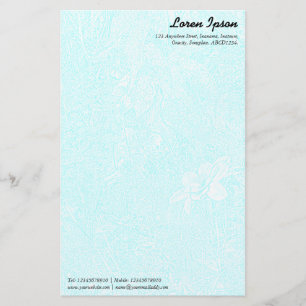 Tuin - Subtiele Cyaan Briefpapier