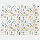 Tuin Tijd Fleece Deken (Voorkant (Horizontaal))
