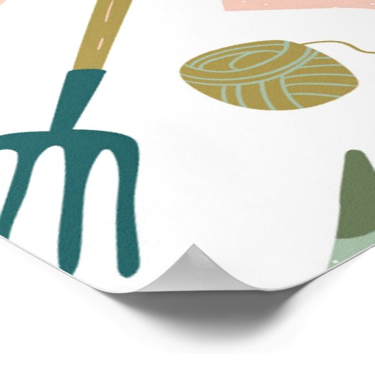 Tuin Tijd Poster (Hoek)