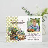 Tuin Tools Photo Invitation Kaart (Staand voorkant)