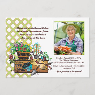 Tuin Tools Photo Invitation Kaart