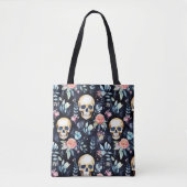 Tuin van Botten Herbruikbare Canvas tas Schedels e (Voorkant)