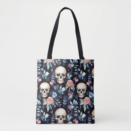 Tuin van Botten Herbruikbare Canvas tas Schedels e (Voorkant)