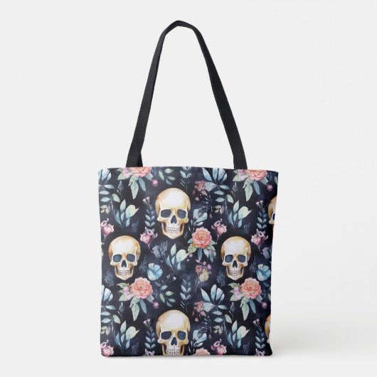 Tuin van Botten Herbruikbare Canvas tas Schedels e (Achterkant)
