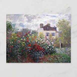 Tuin van Dahlias Fine Art Briefkaart