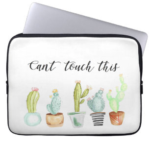 Tuin van de cactus Waterverf Laptop Sleeve