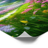 Tuin van de Enchanted Mountain Poster (Hoek)